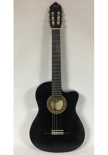 Valencia Vc104Tcvtbk Elektro Klasik Gitar Sap Çelikli 4/4 Siyah