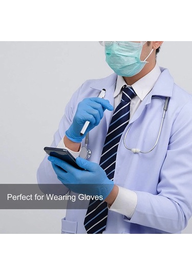 Evrensel Üç Halkalı Cep Telefonu Yazı Kalemi Beyaz