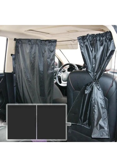 Xuweiwei Black Privacy Screen Araç Gizlilik Perdesi Bölme Perdesi