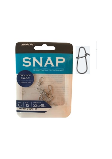 Bkk Duolock Snap-51 Yapay Yem Klipsi No:0 12'li Paket