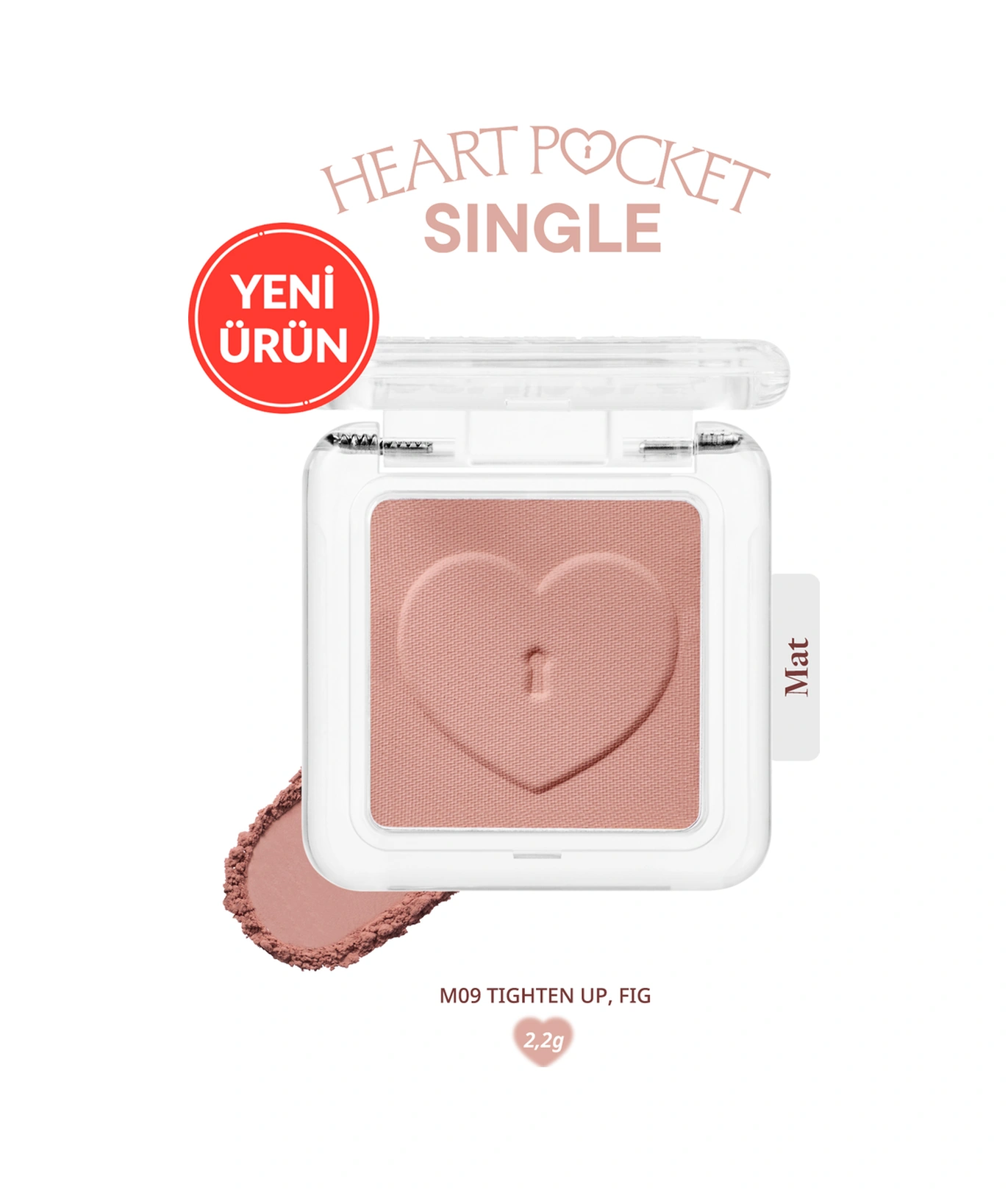 Peripera Heart Pocket Single M09 Tighten Up Fig M09 Tighten Up Fig