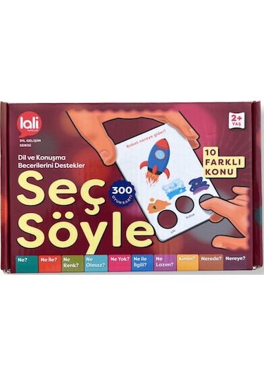 Lali Seç Söyle Dil ve Konuşma Becerisi Kartları 300 kart  2+ Yaş