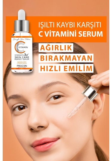 Procsın C Vitamini Aydınlatıcı Ve Ton Eşitleyici Bakım Serumu 20 ML