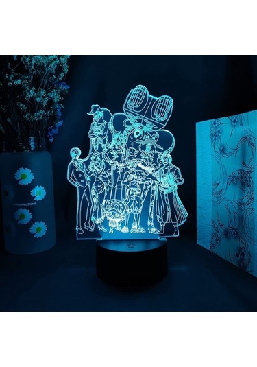 Wealthglow Clyartps - Akrilik 3d Anime Lamba Anime Tek Işık Parçası 51k8ot Siyah