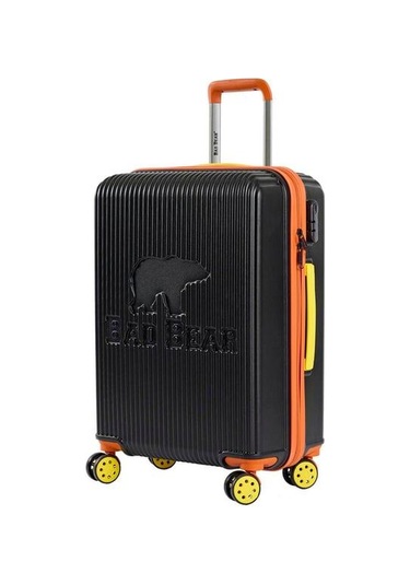 Bad Bear Logo Suitcase 23.01.80.002s Siyah Orta Boy Valiz 64lt Siyah