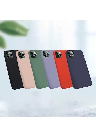 Apple Uyumlu iPhone 11 Pro Kılıf Zore Silk Silikon Siyah