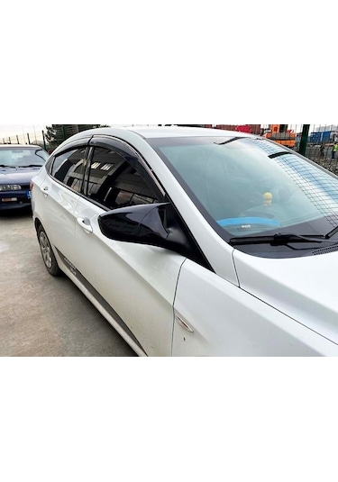 Hyundai Accent Blue Yarasa Ayna Kapağı - Parlak Siyah Abs Plastik