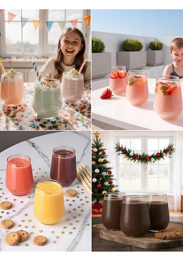 Pasabahce Cam Bardaklar 425 Ml Set 2 Adet Çok Amaçlı 168507508 Beyaz