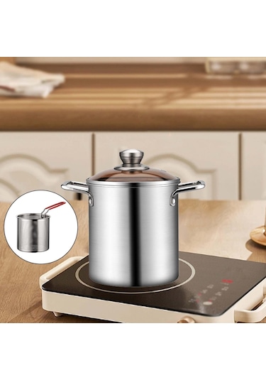 Suntek Sepeti Ile Kabak Pie Patates Kızartması Fritöz-sepetli