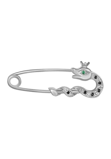 Zolotoj Merkurij Nazar İğnesiz Yılan Broşu 152169531 Gri