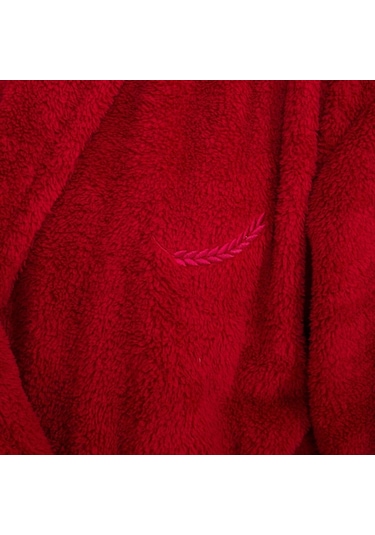 Erkek Welsoft Şal Yaka Polar Sabahlık-Bordo