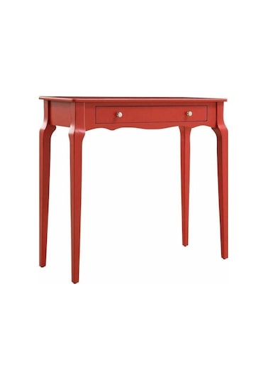 Wooding 100 Cm Çekmeceli Masif Kırmızı Lake Bonamy Dresuar Kırmızı