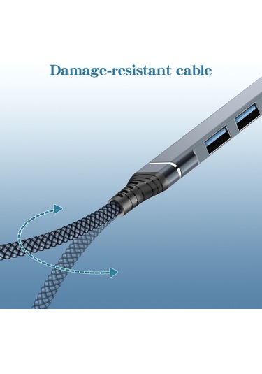 Samdoo Type-c 4 Port Usb 3.0 Hub: 5gbps Hızlı Veri Transferi, Alüminyum Gövde, Dört Usb Ağırlıklı Çevirici