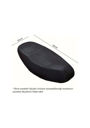 Glanz File Sele Kılıfı 3d Scooter Motosiklet Xl Beden Koltuk Sele Filesi