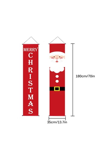 Wezone "dayanıklı Noel Bayrağı - İç Ve Dış Mekan Süsleme İçin Renkli Parti Dekoru" Çok Renkli