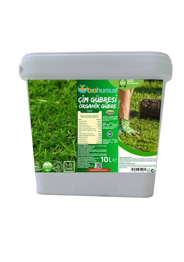 Çim İçin, Biohumus Organik Gübre, Organik Sertifikalı, 10 Litre