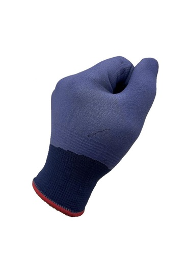 12 Adet S-m Mikro Puanlı Eldiven Koruyucu İş Eldiveni Lacivert