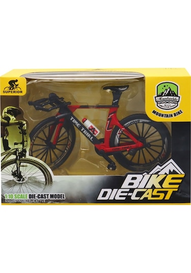 1:10 Die Cast 8a Kırmızı Dağ Bisikleti