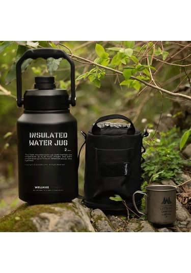 2l Yalıtımlı Su Sürahisi Paslanmaz Çelik Spor Eğitimi Su Şişesi Açık Yeşil