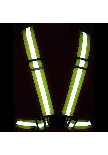 Yüksek Görünümlü Reflektörlü Pratik Şerit Ikaz Yeleği ( Esnek )