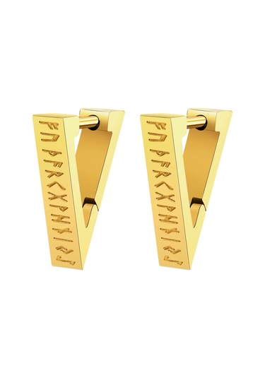 Viking Üçgen Küpe Altın