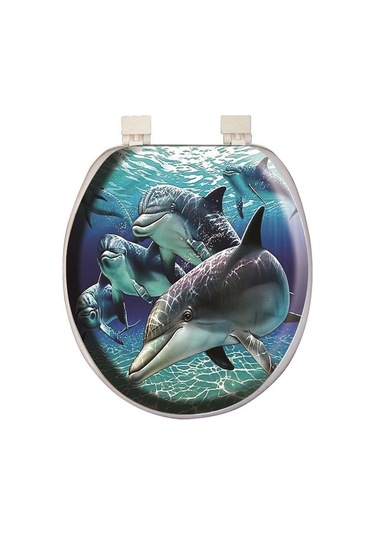 Softy Classic Süngerli Klozet Kapağı Yunus Desen 1195
