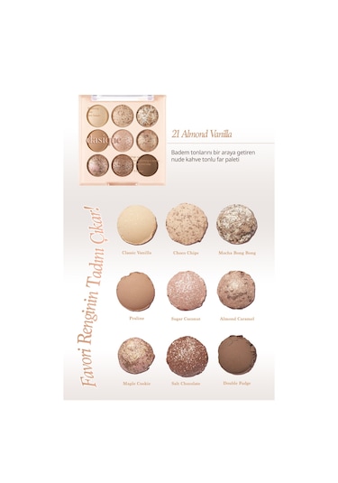 Dasique Mat Ve Işıltılı Renk Seçenekleri Sunan Far Paleti Shadow Palette 21 Almond Vanilla 21 Almond Vanilla