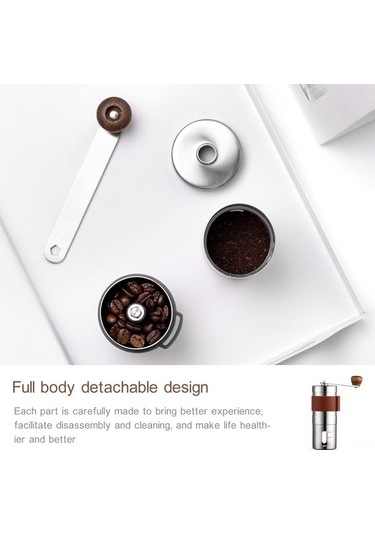 Ulzyvf Manuel Kahve Öğütücü, Paslanmaz Çelik, Ev & Seyahat İçin Taşınabilir Diğer