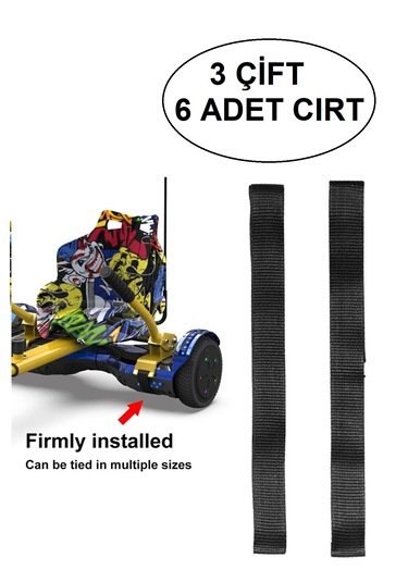 Hoverkart Hoverway Tüm Modeller İle Uyumlu Cırt 3 Çift 6 Adet