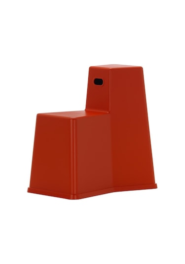 Vitra Stool Tool Tabure, Konstantin Grcic Tasarımı, Tüv Ve Gs Sertifikalı Modern Tasarım Kırmızı