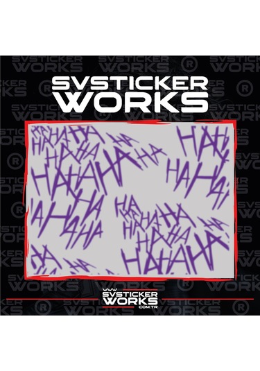 Haha Sticker Motor Araba Dekorasyon Sticker Evrensel 50 Adet 1 Paket