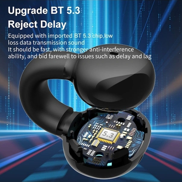 Dofolink Yx03 Siyah Kutu Paketli Kulak Kancalı Bluetooth Kulaklık - Tek Kulaklı Kulak İçi Olmayan İş Ve Spor İçin Kablosuz Kulaklık