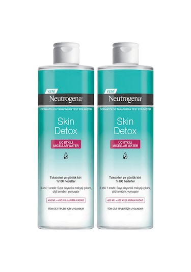 Neutrogena Skin Detox 3 Etkili Micellar Water 2'li 400 Ml