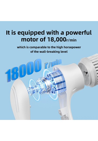 Springsun Ev Elektrikli Temizlik Fırçası Ipx7 Su Geçirmez 5 Fırça Başlı 800mah Pilli Çamaşır, Bulaşık, Araç Temizliği İçin Hızlı Ve Kolay