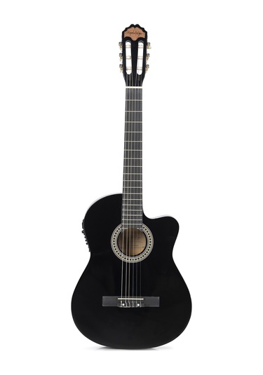 Miguel Artegas Mag65Cebk Siyah Elektro Klasik Gitar