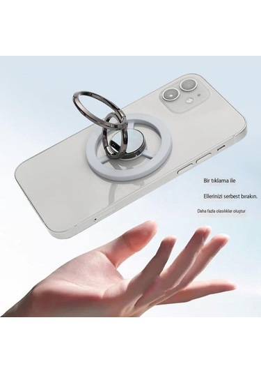 Luckysouk Manyetik Cep Telefonu Halka Tutucu Katlanır Metal Masaüstü Standı Alaşımlı Malzeme Açık Pembe Var Direksiyon Buhol8