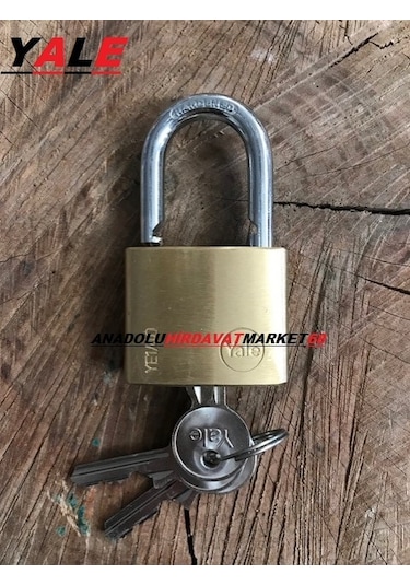 YALE PİRİNÇ ASMA KİLİT 40MM PASLANMAZ ÇELİK ASMA KİLİT