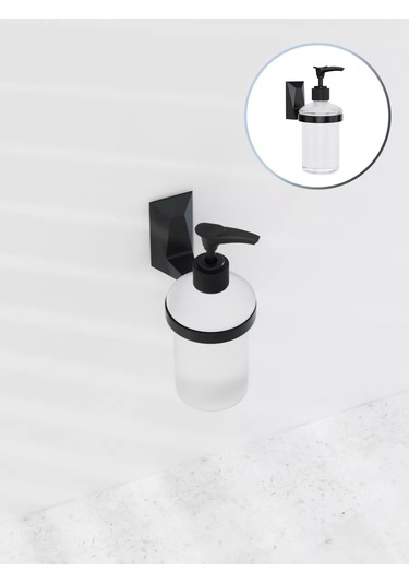 Kleber Duvar Tipi Ice Sıvı Sabunluk, Banyo Ve Mutfak İçin Aksesuarlar 208993537 Siyah