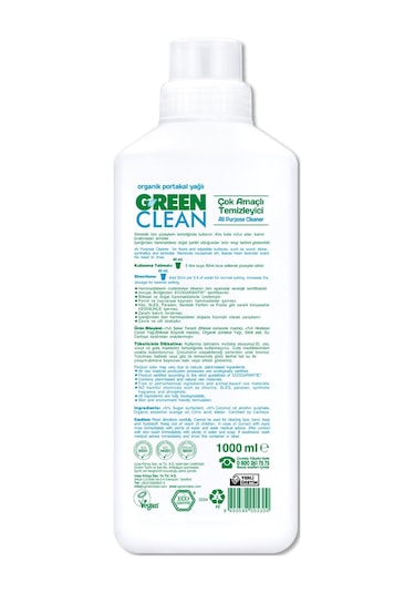 Green Clean Bitkisel Çok Amaçlı Temizleyici 1000 Ml