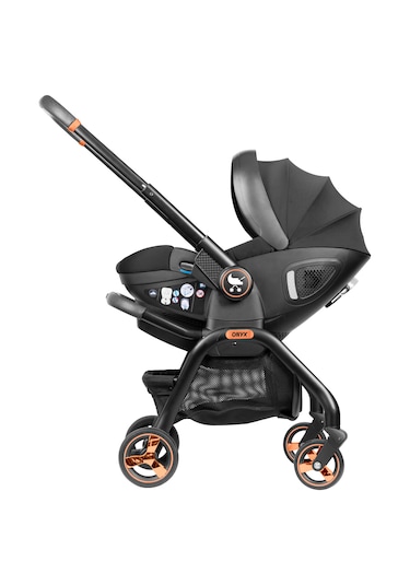 Merkür Bebe Onyx 2'si 1 Arada Oto Koltuğu Bebek Arabası Siyah