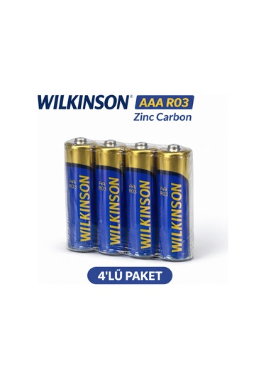 Wilkinson Aaa R03 İnce Pil Zinc Carbon Ultra Energy 2 Li 2 Paket