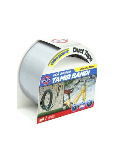 Duct Tape Tamir Bandı Gri 48Mmx10Mt