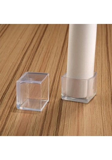 Mobilya Koruyucu Kapaklar Kare Şekil 50x50mm 387728829 Beyaz