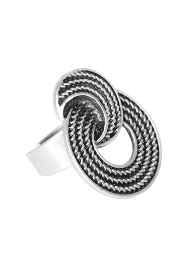 Kadın Antik Gümüş Kaplama Yüzük N11.19307 Çok Renkli