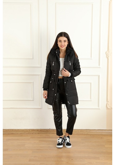 Modaplaza Kadın Bondit Mont 4201- K23mflx4201mntsiyah K23MFLX4201MNTSİYAH Siyah