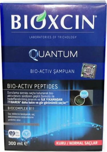 Bioxcin Quantum Kuru ve Normal Saçlar için Saç Dökülmesine Karşı Şampuan 300 ML