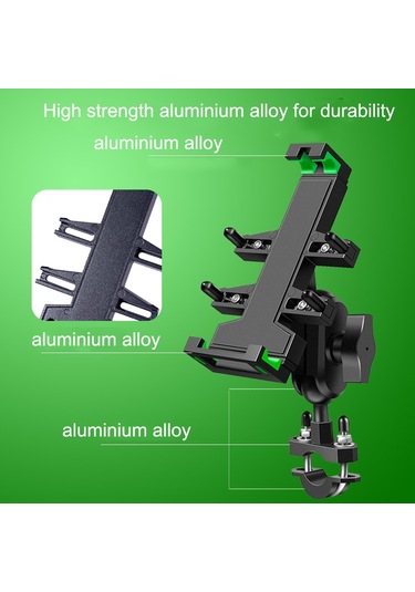 A02 Motosiklet Cep Telefonu Navigasyon Braketi Araba Sürme Anti-şok Alüminyum Alaşımlı Raf Dikiz Aynası Modeli Diğer