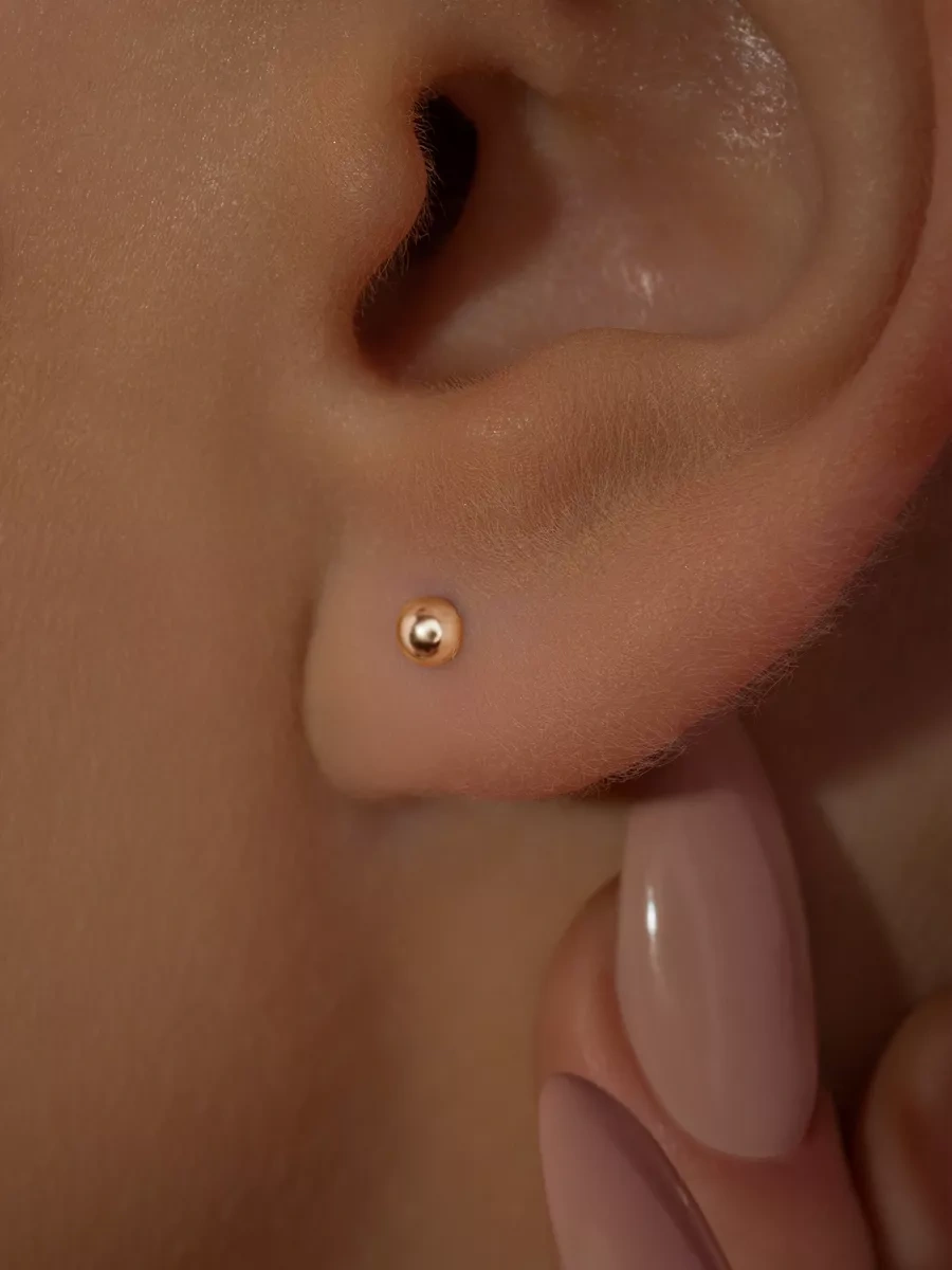 925 Lıght Gümüş Kulak Çaprazı Gül Altın Kaplama 214665453 Altın