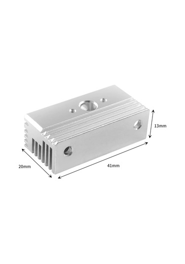 Singree Creality Sprite, Ender S1/s1 Pro, Sermoon V1/v1 Pro İçin Alüminyum Soğutma Bloğu - 41x20x13mm
