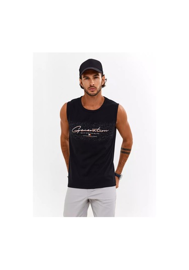 Coffa Spor Baskılı İç Giyim Atleti 178142212 Siyah